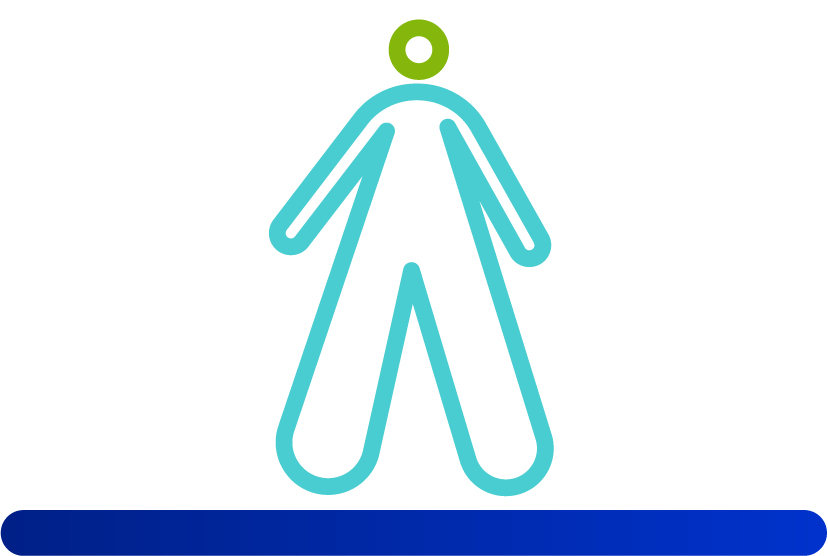 Figur aus Froschperspektive