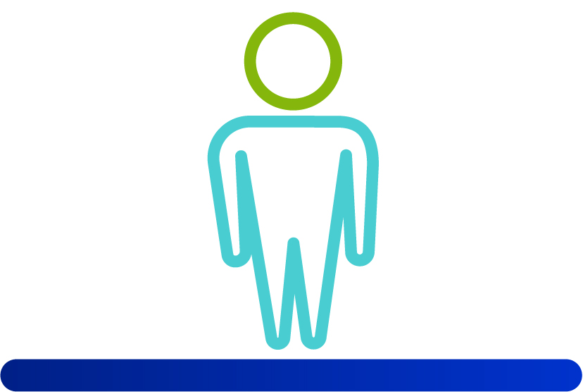 Figur aus Vogelperspektive